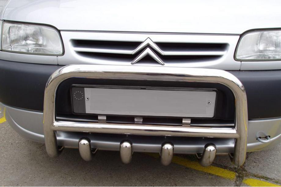 Citroen Berlingo 1996–2008 Přední nerezový ochranný rám (kengur) QT006 Image
