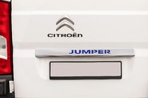 Citroen Jumper 2007–2025 Chromová lišta nad SPZ s modrým LED osvětlením (nerez) fotografie 1