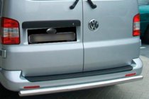 Volkswagen Caddy 2010–2015 Zadní ochranný rám (2 ks, nerez) fotografie 1