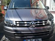 Volkswagen T5 2010–2015 Dělené kryty masky (Carmos, 4 ks, nerez) fotografie 5