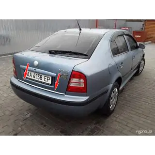 Nerezová lišta na hranu víka kufru Skoda Octavia I Tour A4 1996–2010 fotografie 1