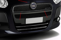 Fiat Doblo II 2010–2022 Nerezová lišta na masku chladiče (2010-2015, horní) fotografie 1