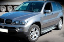 BMW X5 E53 1999–2006 Boční nášlapy Allmond Grey (2 ks, hliník) fotografie 2