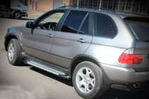 BMW X5 E53 1999–2006 Boční nášlapy Allmond Grey (2 ks, hliník) fotografie 4