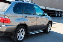 BMW X5 E53 1999–2006 Boční nášlapy Allmond Grey (2 ks, hliník) fotografie 5