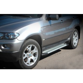 Boční nášlapy Allmond Grey (2 ks, hliník) BMW X5 E53 1999–2006 fotografie 1