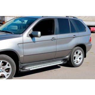Boční nášlapy Allmond Grey (2 ks, hliník) BMW X5 E53 1999–2006 fotografie 3