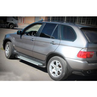 Boční nášlapy Allmond Grey (2 ks, hliník) BMW X5 E53 1999–2006 fotografie 4