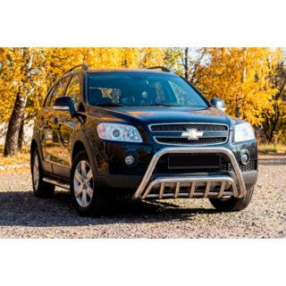 Přední ochranný rám WT002 (nerez) Chevrolet Captiva 2006–2019 fotografie 1