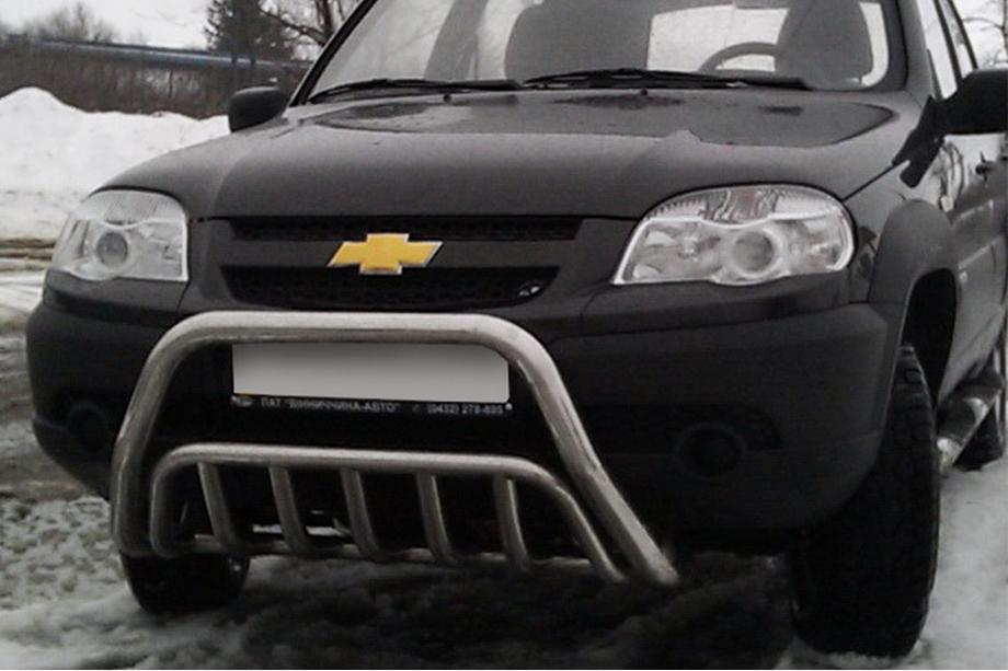 Chevrolet Niva 1998–2020 Přední ochranný rám (bullbar) WT002 (nerez) Image