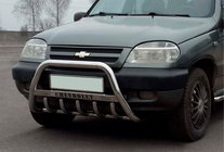 Chevrolet Niva 1998–2020 Přední ochranný rám (bullbar) WT004 (nerez) fotografie 2