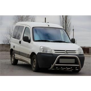 Přední ochranný rám (bull bar) WT003 (nerez) Peugeot Partner 1996–2008 fotografie 1
