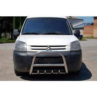 Přední ochranný rám (bull bar) WT003 (nerez) Peugeot Partner 1996–2008 fotografie 4