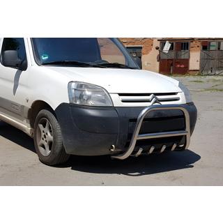 Přední ochranný rám (bull bar) WT003 (nerez) Peugeot Partner 1996–2008 fotografie 3