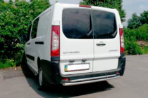 Citroen Jumpy 2007–2017 Zadní ochranný rám Double (nerez) fotografie 3