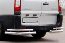 Fiat Scudo 2007–2015 Zadní rohy AK003-Double (2 ks, nerez) fotografie 1