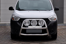 Dacia Dokker 2013–2022 Bullbar WT022 (nerez) fotografie 1