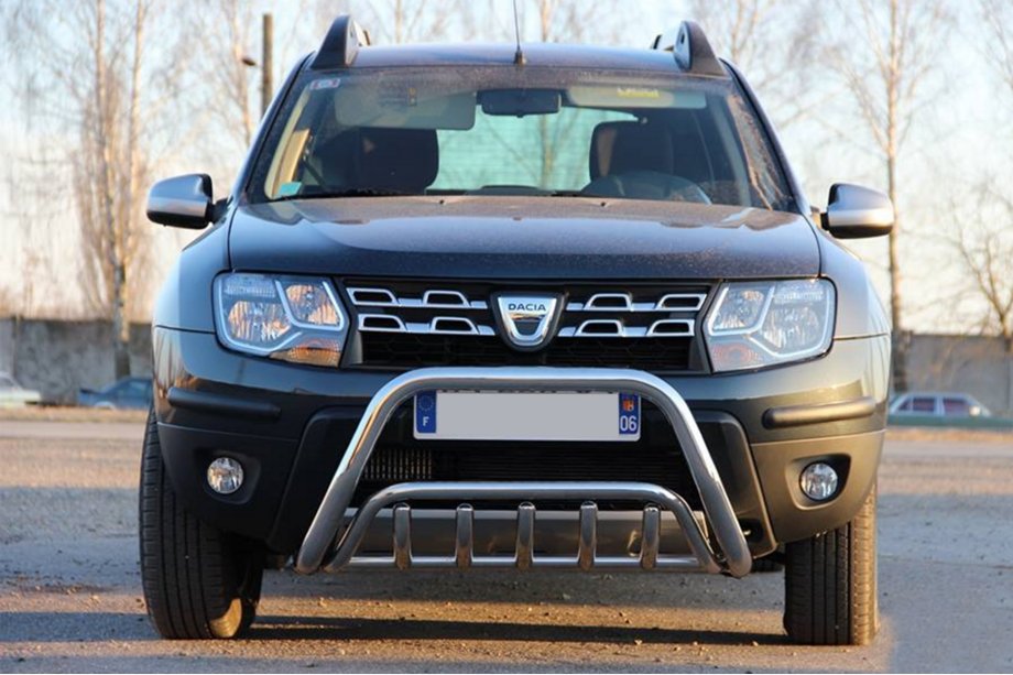 Dacia Duster 2008–2018 Přední ochranný rám (bullbar) WT002 (nerez) Fotografie 4