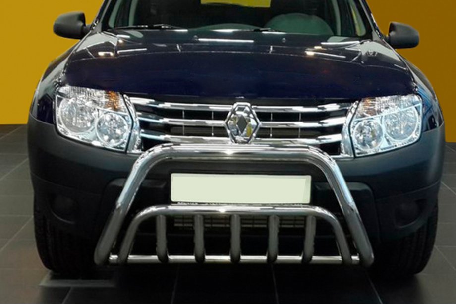 Renault Duster 2008–2017 Přední ochranný rám (bullbar) WT002 (nerez) Fotografie 1