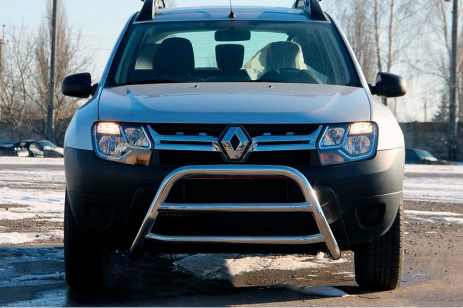 Dacia Duster 2008–2018 Bullbar WT022 (nerez) Fotografie 1