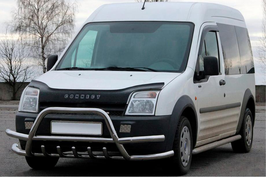 Ford Connect 2002–2006 Přední nerezový ochranný rám s dvojitými tyčemi WT004-Plus Image