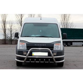 Nerezový přední ochranný rám s dvojitými vzpěrami WT003-Plus-2 Ford Connect 2006–2009 fotografie 1