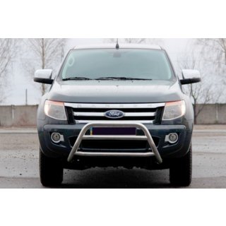 Přední ochranný rám WT022 (nerez) Ford Ranger 2011–2022 fotografie 1