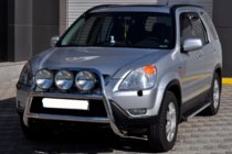 Honda CRV 2001–2006 Přední ochranný rám WT018 (nerez) fotografie 3