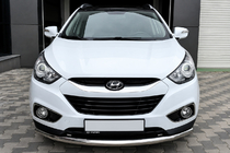 Hyundai IX-35 2010–2015 Přední ochranný rám ST008 (nerez) fotografie 1