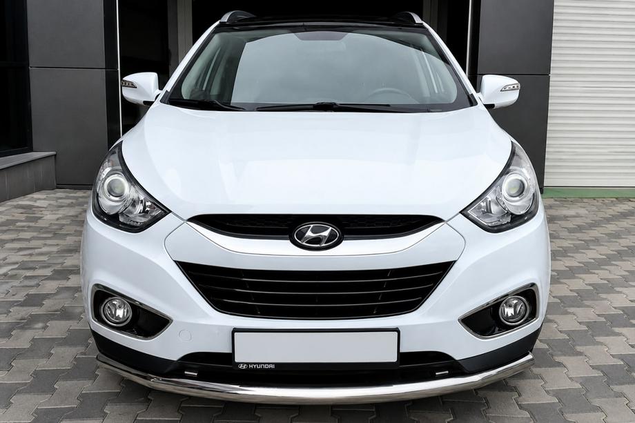 Hyundai IX-35 2010–2015 Přední ochranný rám ST008 (nerez) Image
