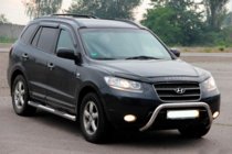 Hyundai Santa Fe 2 2006–2012 Bullbar WT007 (nerez) fotografie 2