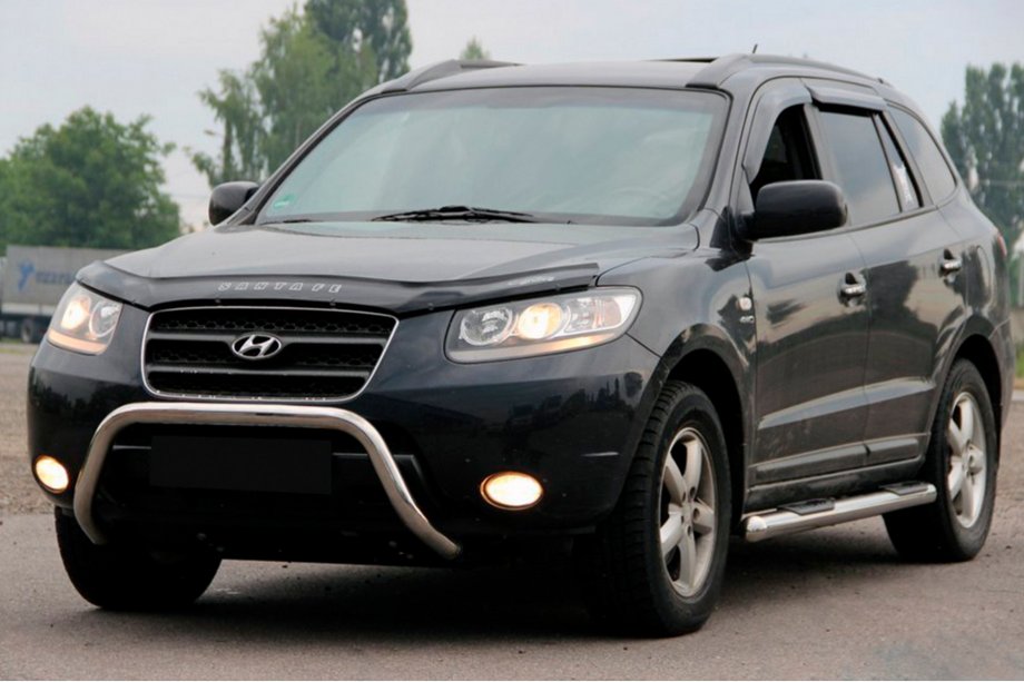 Hyundai Santa Fe 2 2006–2012 Bullbar WT007 (nerez) Image
