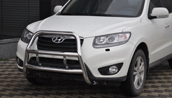 Hyundai Santa Fe 2 2006–2012 Přední ochranný rám WT018 (nerez) fotografie 3