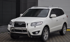 Hyundai Santa Fe 2 2006–2012 Přední ochranný rám WT018 (nerez) fotografie 1
