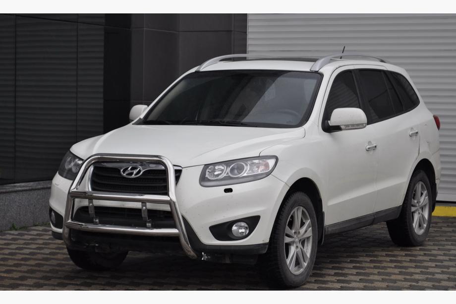 Hyundai Santa Fe 2 2006–2012 Přední ochranný rám WT018 (nerez) Image
