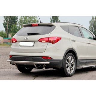 Zadní ochranný oblouk AK002 (nerez) Hyundai Santa Fe 3 2012–2018 fotografie 2