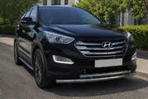 Hyundai Santa Fe 3 2012–2018 Přední ochranný rám ST014 (nerez) fotografie 1