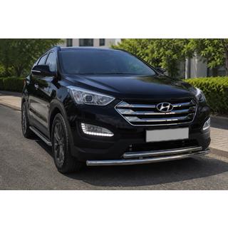 Přední ochranný rám ST014 (nerez) Hyundai Santa Fe 3 2012–2018 fotografie 1