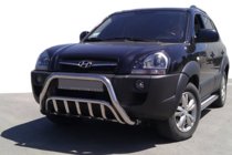 Hyundai Tucson JM 2004– Bullbar WT002 (nerez) fotografie 1