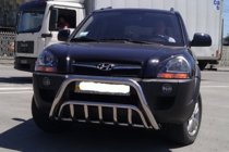 Hyundai Tucson JM 2004– Bullbar WT002 (nerez) fotografie 2