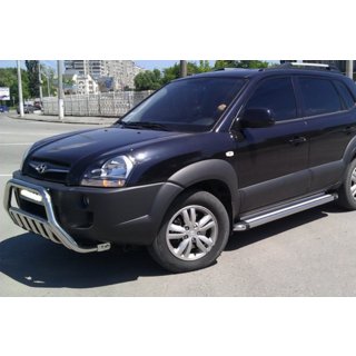 Bullbar WT002 (nerez) Hyundai Tucson JM 2004– fotografie 3