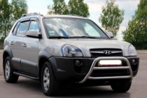 Hyundai Tucson JM 2004– Bullbar WT022 (nerez) fotografie 3