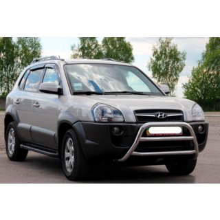 Bullbar WT022 (nerez) Hyundai Tucson JM 2004– fotografie 3