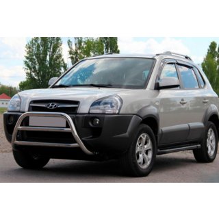 Bullbar WT022 (nerez) Hyundai Tucson JM 2004– fotografie 1