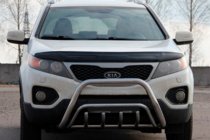 Kia Sorento II XM 2009–2014 Přední ochranný rám WT002/2 (nerez) fotografie 2