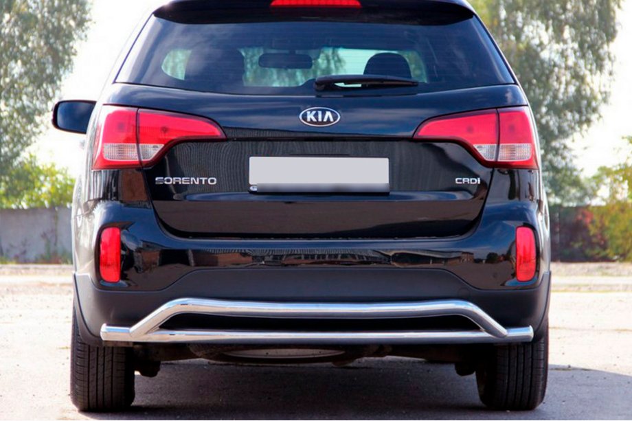 Kia Sorento II XM 2009–2014 Zadní ochranný rám AK007-2 (nerez) Image