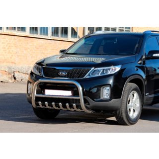 Nerezový bullbar WT021 (nerez) Kia Sorento II XM 2009–2014 fotografie 2