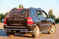 Kia Sportage 2004–2010 Zadní ochranný rám AK007 (nerez) fotografie 3