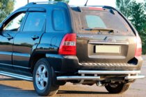 Kia Sportage 2004–2010 Zadní ochranný rám AK007 (nerez) fotografie 1