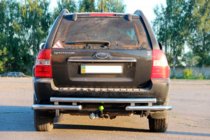 Kia Sportage 2004–2010 Zadní ochranný rám AK007 (nerez) fotografie 2